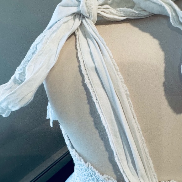 LoveShackFancy | Belle Mini Smocked 100% Cotton Dress | White | Size Medium - Picture 7 of 11